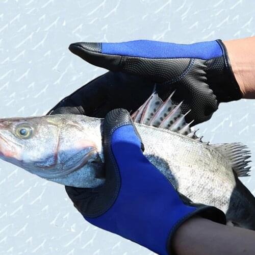 Neoprene Fishing Gloves 2 Slits Full Finger Shooting Hiking Jigging Waterproof Winter Gloves SEC88