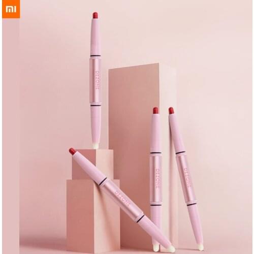 New xiaomi Lipstick pen Soft moisturizing Double-ended double effect lipstick pen 3 colors Multifunctional and convenient