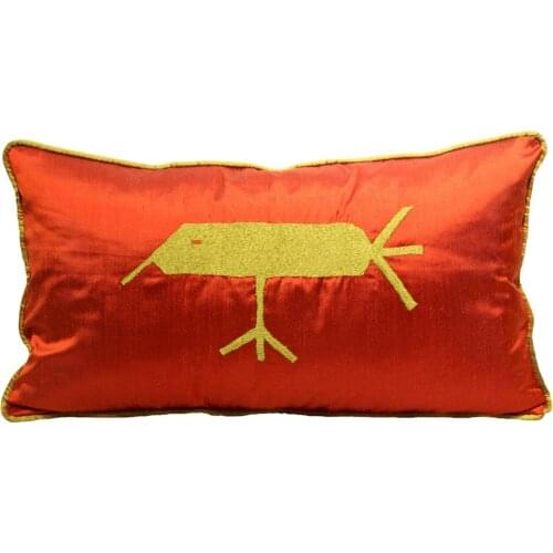 Cushion Home Decor 100 Silk Ornamental Handmade Embroidered Design Award Winner Turkey Anatolian Motifs Decoration Pillow