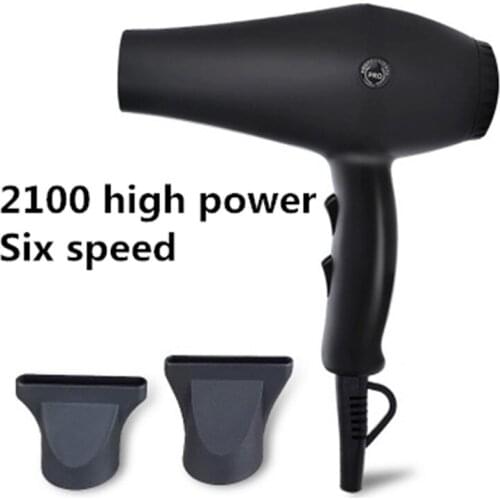 Professional Salon Hair Dryer High Power Hot and Cold Blow Dryer Multifunction 6 Gears Eletric Blowdryer Air Collecting Nozzle