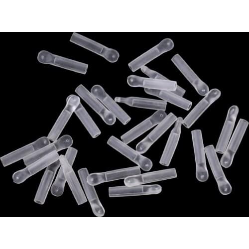 Clear Quick Change Fishing Tackle Waggler Float Adaptors Carp Match Floats Replacement Tackles Pack of 20Pcs / 30Pcs /50Pcs