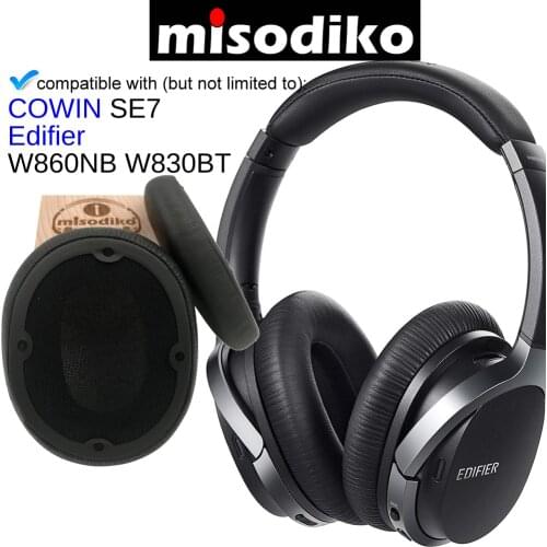 Misodiko Replacement Cushions Ear Pads for COWIN SE7, Edifier W830BT W860NB, Headphones Repair Parts Earmuff Earpads Cup Cover