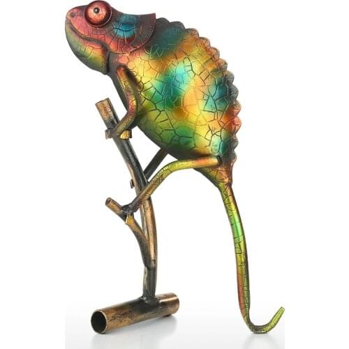 Lizard Animal Figurine Ornaments Home Furnishing Art Metal Sculpture home decoration accessories Gift for boyfriend statue chien