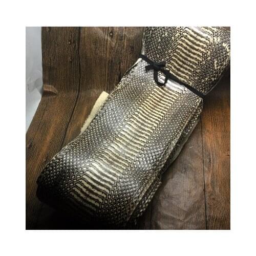 High grade genuine snake skin nature leather whole piece craft material for wallet handbag decoration