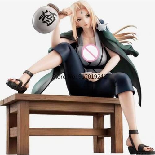 16cm Japan Anime Figure Cartoon GEM Gals Tsunade sitting Drinking Scenes Statue PVC Japanese Action Figurine Collectible Toys