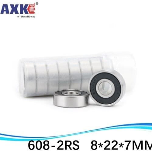 1pcs) High quality deep groove ball bearing double rubber sealing cover 608-2RS mm