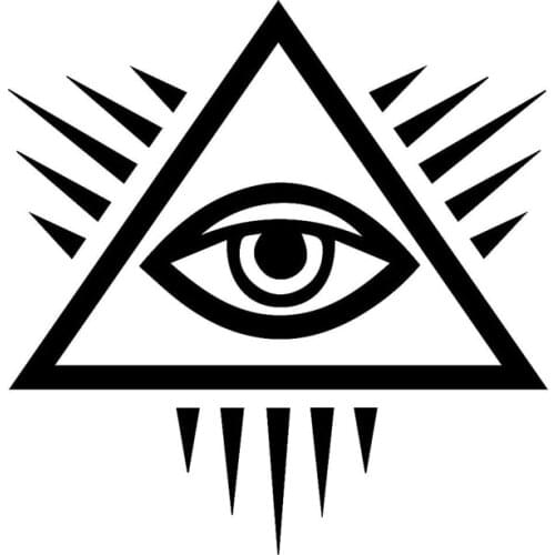 13.5*13.9CM Customize The Eyes Of Car Stickers Stylish Motorcycle Vinyl Decals Black/Silver C7-1728