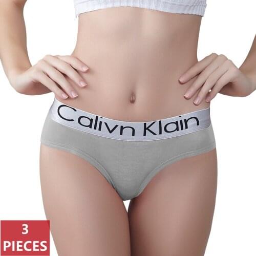 3PCS/Set Sexy Letter Printed Low-Waist Womens Underwear Sports Seamless Panties Breathable Comfortable Briefs Lingerie