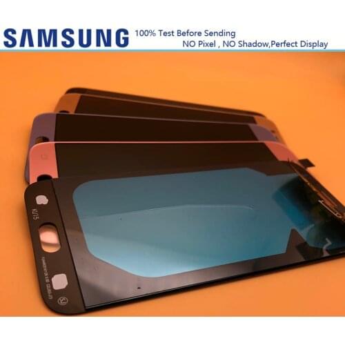 5.5'' 100% Test Super Amoled For Samsung Galaxy J7 Pro LCDs 2017 J730 J730F LCD Replacement Screen Touch Digitizer Assembly