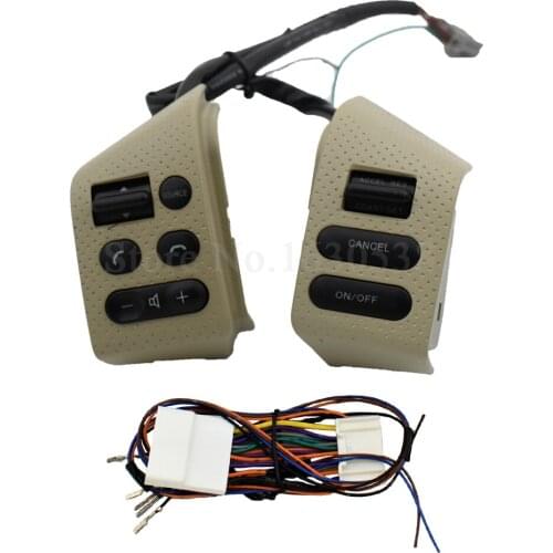 Beige with pit Steering Wheel Constant Speed Cruise Module Control Switch For Nissan Sylphy 05-17 Tiida 05-08 Livina 07-10