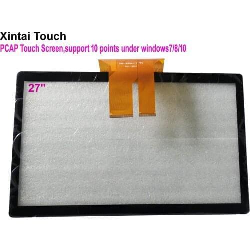 Fast Shipping! 27 inch capacitive touch screen 27" 10 points projected capacitive multi touch panel overlays for LCD monitor