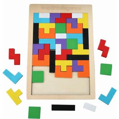 Puzzles Magic Tangram children wooden educational Game lol Hobby child Jigsaw Tetris Cubes Puzzles kids toy children boys girls