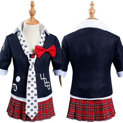 Kids Children Danganronpa Enoshima Junko Cosplay Costume Anime Girls Uniform Skirt Outfits Halloween Carnival Suit