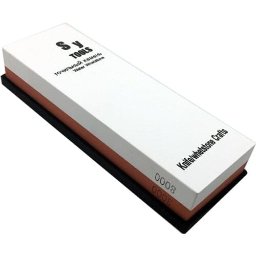 Double face grit water whetstone Knife blade Fine Polish 3000/8000 grit corundum whetstone knife sharpener
