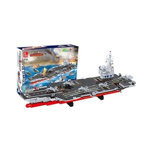 849pcs military Aircraft carrier fighting Building Block Sets Educational assembled Toys for children