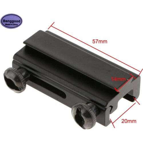 Tactical Hunting Scope Mount 20mm Dovetail to 14mm Base Weaver Picatinny Rail To Dovetail Rail Adapter Base Hunting Accessories