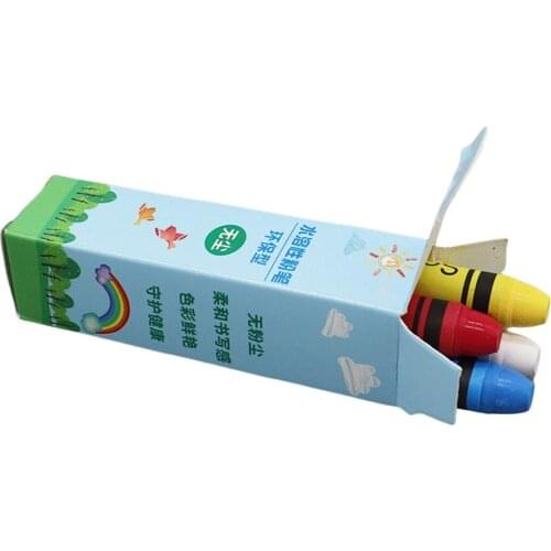 4/6/12 Colors Non Toxic Water Soluble Chalk Drawing Painting Soild Chalks for Teacher Children Kids Stationery School Supplies