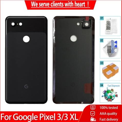 Orig NEW For Google Pixel 3 XL Back Battery Cover Door Rear Housing Case Replacement For Google Pixel 3 Back Cover Battery Door