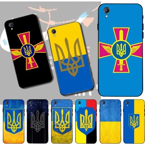 PENGHUWAN Ukraine Flag Black TPU Soft Phone Case Cover For Vivo Y91c Y17 Y51 Y67 Y55 Y93 Y81S Y19 Y7S Case