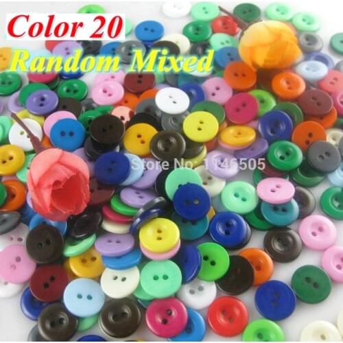100pcs/lot resin buttons 12.5mm baby clothes buttons mixed colors garment buttons Garment accessories botoes Scrapbook