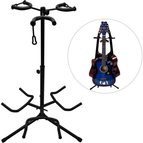 Adjustable Multi Guitar Stand 3 Holders String Instrument Floor Tripod Bracket for Acoustic Electric Guitar Bass