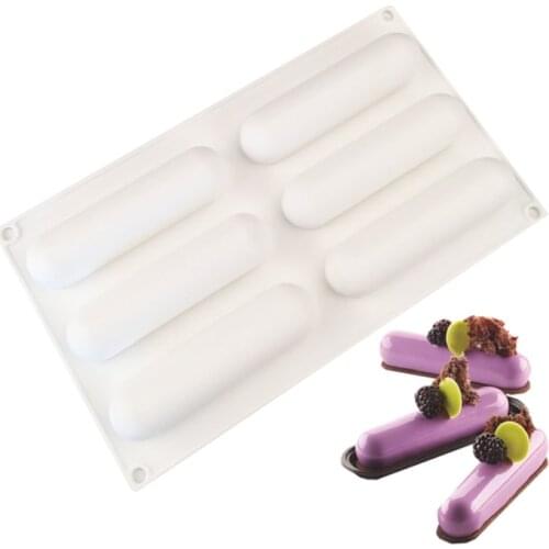 3D Long Strip Silione Molds for Mousse Cake Silicone Baking Molds French Dessert Silicone Gel Molds DIY Baking Tools