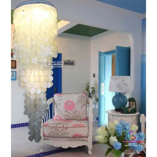 Shell led ceiling lights personalized living room bedroom senior hotel villa decoration home lighting ceiling lamp FG270