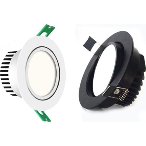 LED Downlight 220V 110V Spot LED downlight Dimmable 5W7W 9W 12W 15W Recessed in LED Ceiling Downlight Light Cold Warm white Lamp