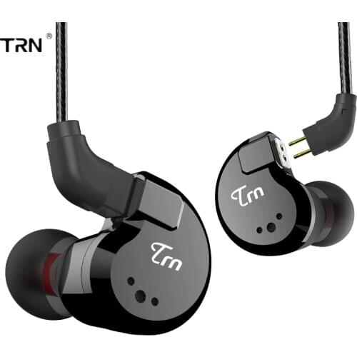 AK TRN V80 2BA+2DD Hybrid Metal In Ear Earphone IEM HIFI DJ Monitor Running Sport Earphone Earplug Headset Headplug Im2/IM1 X6