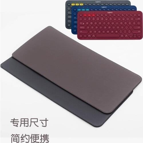 FSOSOBOTLUN ultra-thin super slim sleeve pouch cover,microfiber leather Keyboard sleeve case For Logitech K380 Keyboard