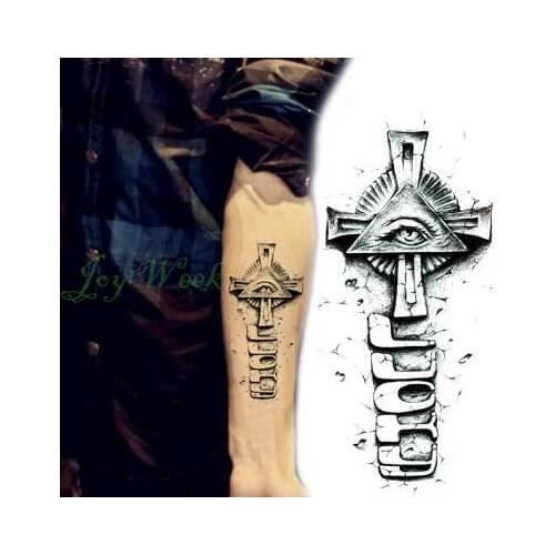 Waterproof Temporary Tattoo Sticker on body eye cross tattoo totem tatto stickers flash tatoo fake tattoos for men girl women