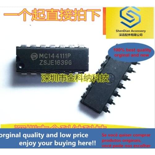 10pcs only orginal new MC144111P digital-to-analog converter, serial interface chip, straight plug DIP14 pin test well