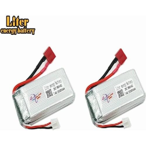 2pcs/set 7.4V 2500mAh 903462 Lipo Battery 12423 12428 For Wltoys 12423 12428 Crawler Car Battery 7.4 V 25c Lithium battery