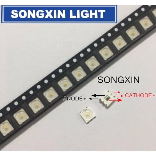 200PCS FOR LUMENS LED Backlight 0.3W 3V 5252 Cool white LED LCD TV Backlight TV Application LML5252MBC-WZ