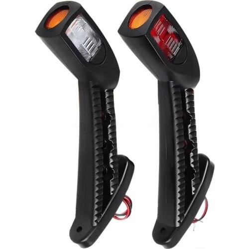 2X 24V 3 Color LED Car Truck Waterproof Durable Outline Side Marker Light Indicator Turn Light Trailer Truck Accessories