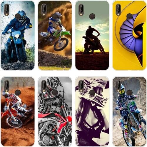 51H Motocross camo Soft Silicone Tpu Cover Case for huawei p 20 lite pro y6 2017 mate 10 lite