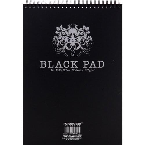 A4/A5 Black Carbon Sketchbook Black Carbon Hand-drawn Black Carbon Painting Book Drawing paper