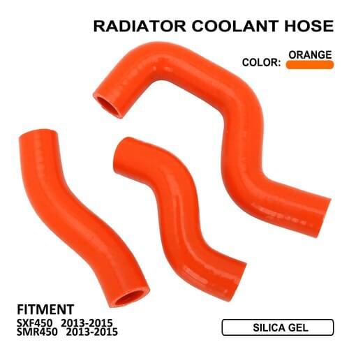 Motorcycle Accessories Engine Silicone Radiator Coolant Hose For KTM SXF450 SX-F450 SMR450 SXF SMR 450 2013 2014 2015
