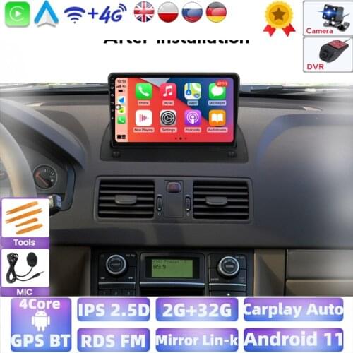 2GB+32GB Android 11 System For Volvo XC90 2004-2014 Car Radio Multimedia Video Player Navigation GPS 2 Din Free Android Auto RDS