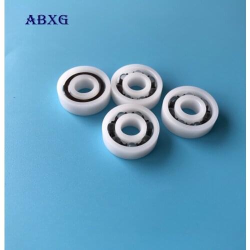 Free shipping 10pcs 699 POM plastic deep groove ball bearing 9x20x6mm with glass balls