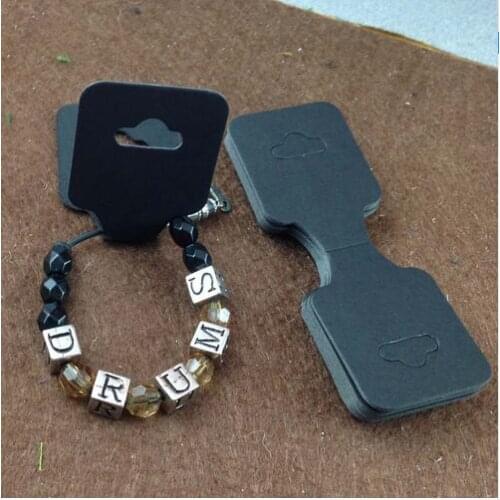 Bracelet card Free Shipping Hot 2015 New Blank Black Necklace Card Jewelry Display Card If Custom Logo Will Cost Extra