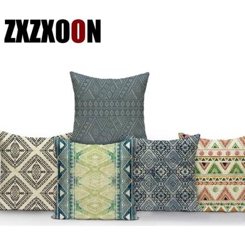 Polyester Decorative Throw Pillows Case Mandala Boho Geometric Home Decoration Bed Sofa Cushions Cover Almofadas