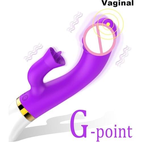 EXVOID Sex Toys For Women Oral Clit Vibrators Powerful G-spot Massager Dildo Vibrator USB Charge Realistic Penis AV Stick