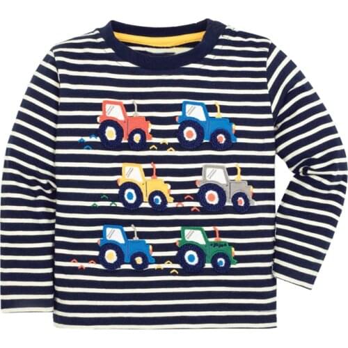 Jumping meters Long sleeve boys t shirts cotton animals printed children clothes autumn blouse baby boys t shirts dinosaur tops