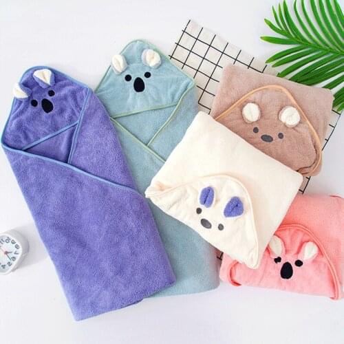 Cute With Cap Warm Baby Infant Blanket Easy Clean All Season Newborn Babys Super Soft Large Size Wrapping Towel Blankets
