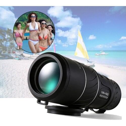 High Quality 16X52 HD Monocular Telescope Dual Focusing Adjustment Binocular Spotting Scope for Hunting Watching Bird