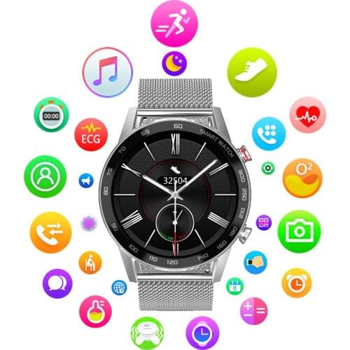 Dt95 Smartwatch Men Ip68 Waterproof Bluetooth Call 360*360 Ecg Heat Rate 1.3inch Tft Sleep Monitor Vs L16 Smart Watch#g3