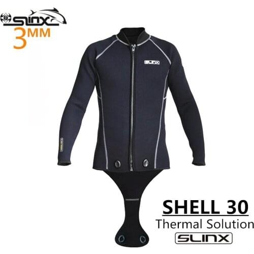 SLINX 3mm Neoprene Men Scuba Diving Suit Snorkeling Spearfishing Wetsuit Surfing Windsurf Keep Warm Jacket Connecting crotch