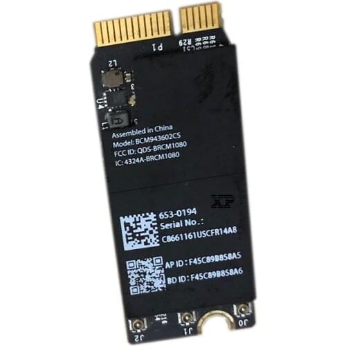 Original Gigabit Wireless Network Card for Apple Notebook A1398 Network card BCM943602CS Internet Card