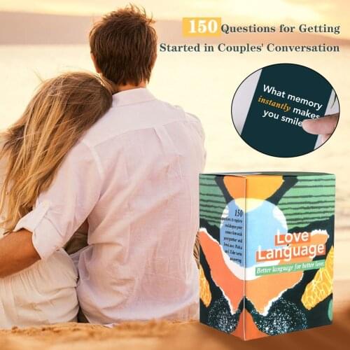 Couple Card Game 150 Conversation Fun Starter Icebreaker Questions Cards for Strong Relationship in Game Nights Date Night